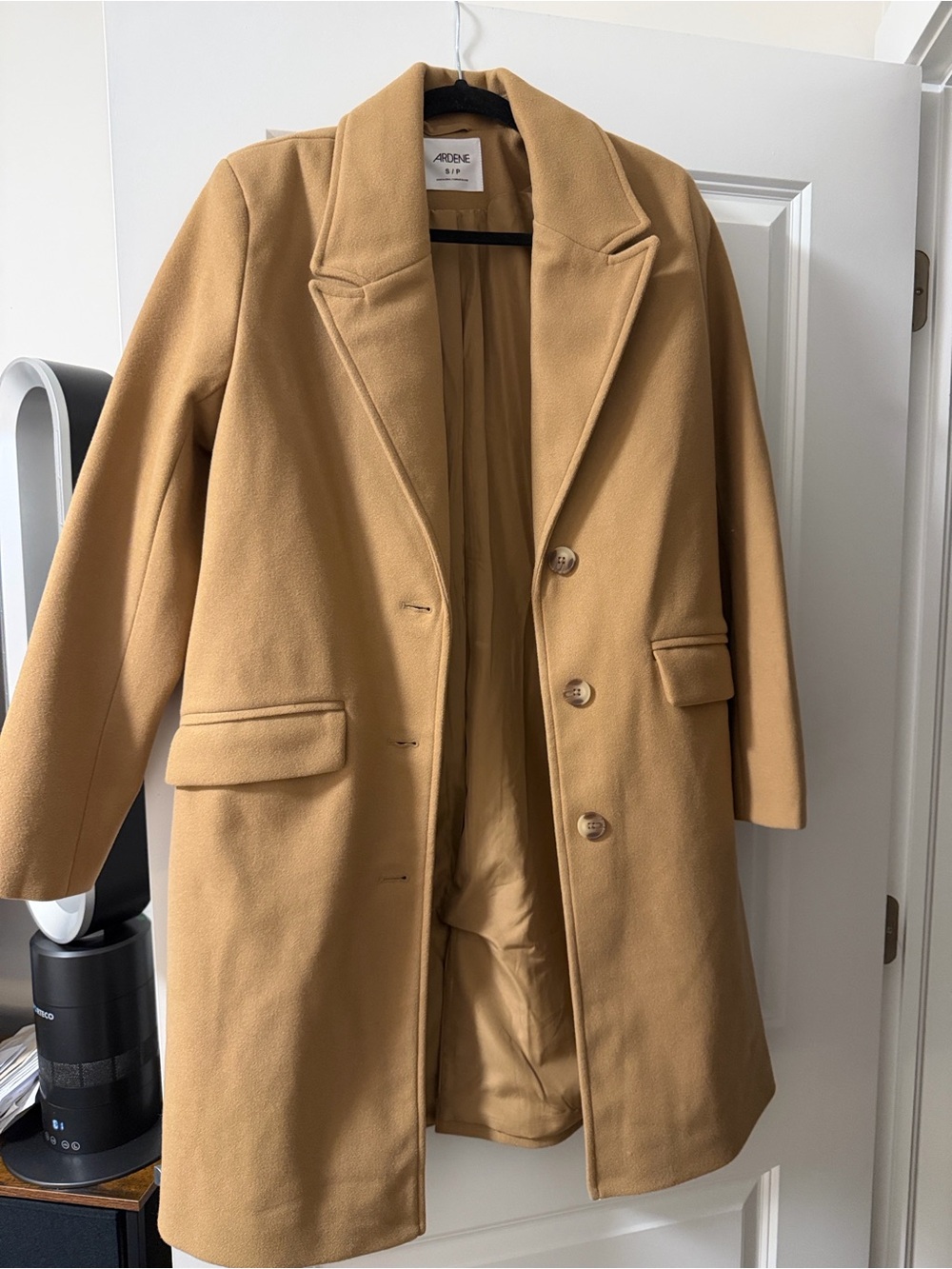 ARDENE Camel Tan Single-Breasted Trench Coat